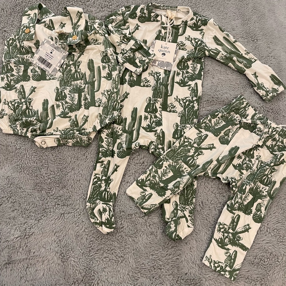 NWT Kate Quinn hedge cactus bundle 3-6 months